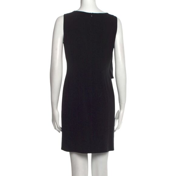 Moschino Cheap and Chic Dress Women Size 6 Black Bateau Neckline Mini Ruffled - Picture 3 of 7